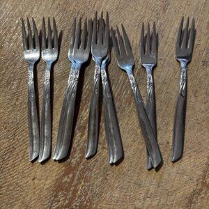 Lot 38 pcs Acsons ACF7 floral at heel stainless silverware flatware serving piec